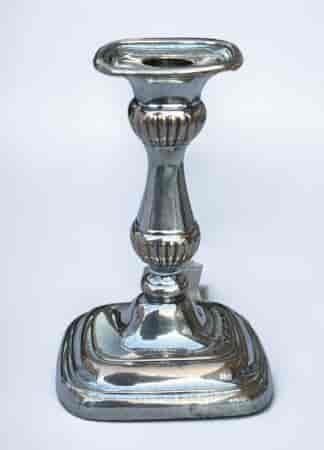 Old Sheffield plate candlestick, C.1800