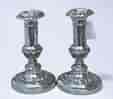 Pair of Old Sheffield Plate candlesticks, c.1820