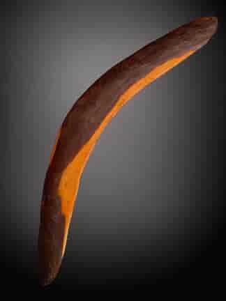Australian Aboriginal boomerang, earlier stone-cut, pre-contact?