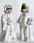 Pair of Rare Victorian 'nodder' figures, Monkeys with Spectacles, German c. 1890