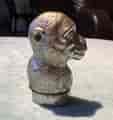 Monkey's Head silver metal vesta match box, c. 1890