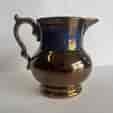 Small copper lustre jug, c. 1830