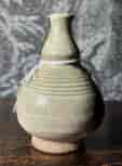 Sawankhalok Thai stoneware vase, celadon glaze, 14th-16th century