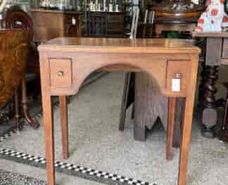 Unusual small George III pale mahogany side table, c.1820