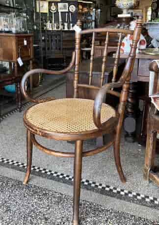 Thonet bentwood and seat armchair, c. 1905