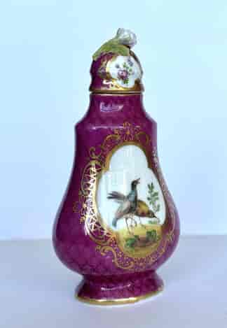 Helena Wolfson 'AR' Meissen style perfume decanter, c. 1880