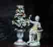 Bow Porcelain figure & garden urn, 1750's & 1765