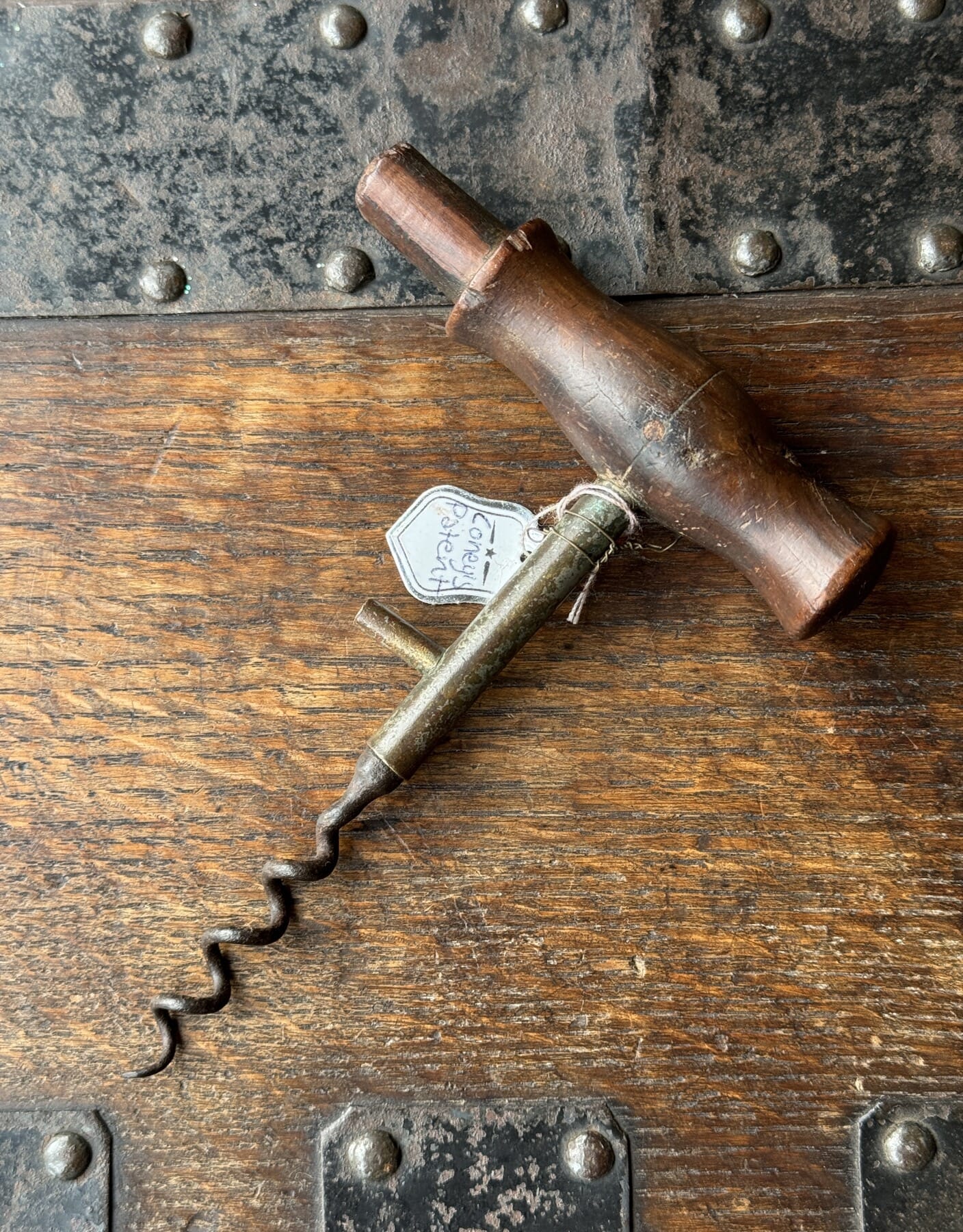 Coney’s Patent Champagne corkscrew, wood handle, c. 1890 – Moorabool ...