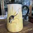 Torquay Pottery jug, hand painted 'field mouse' signed J. Wallace, 1920's