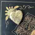 Edwardian giltmetal heart shape locket, c. 1910