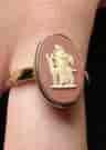 Wedgwood Sterling Silver Gilt ring with Wedgwood plaque, 1981