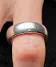 Thick Sterling Silver ring, plain form