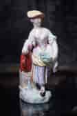 Derby figure of a lady Gardener, fine quality, c. 1775