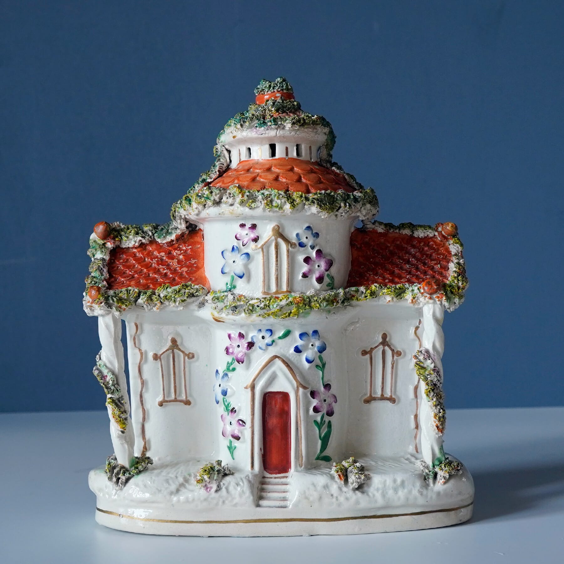 Staffordshire House with orange tile roof, c. 1860