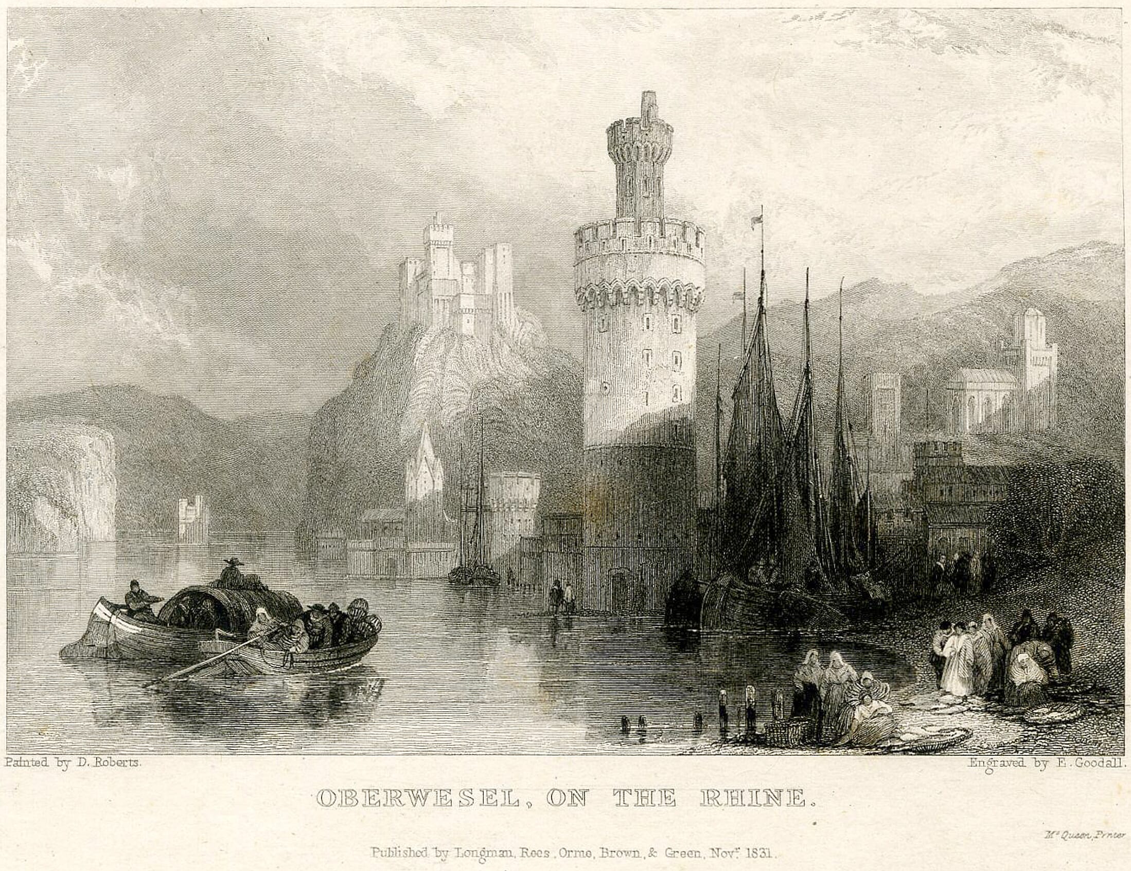 David Roberts -Oberwesel- 1831 Print