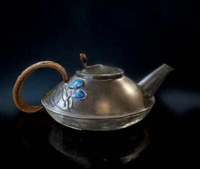 Tudric Arts & Crafts pewter teaset #231 by Archibald Knox, for