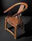 Chinese elm 'horse-shoe' chair in the Ming style, Qing Dynasty, 19th c.