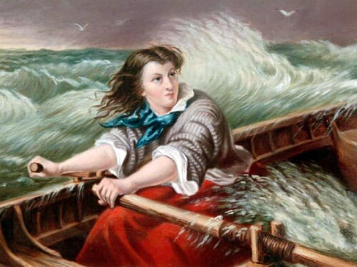 Grace Darling by Thomas Brooks, a popular victorian Lithograph